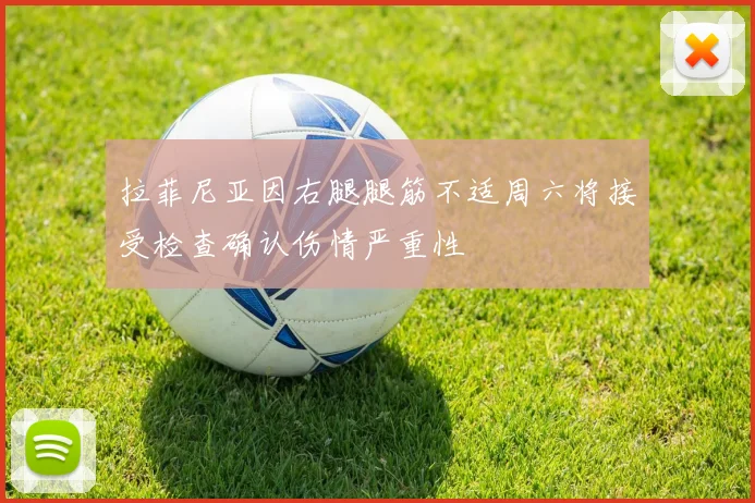 拉菲尼亚因右腿腿筋不适周六将接受检查确认伤情严重性