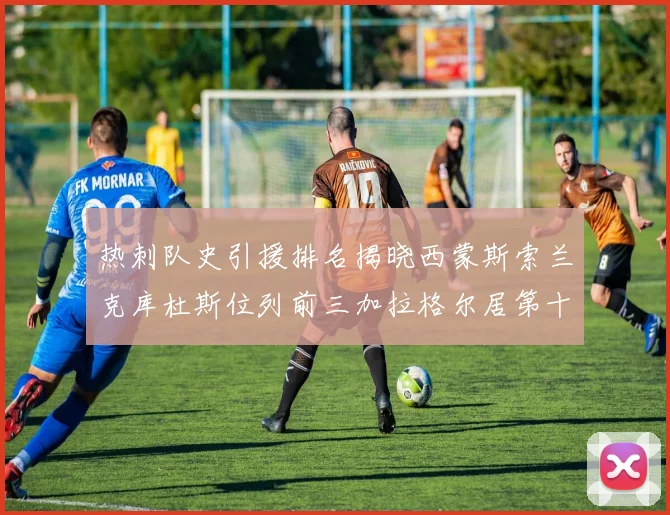热刺队史引援排名揭晓西蒙斯索兰克库杜斯位列前三加拉格尔居第十一位